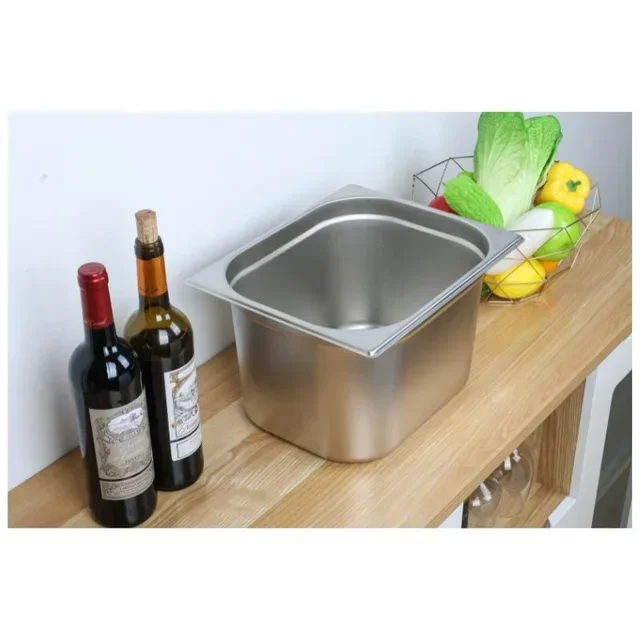 Bac Gastronorme GN 1/2 Inox Profondeur 20 cm - Capacité 12,5 Litres