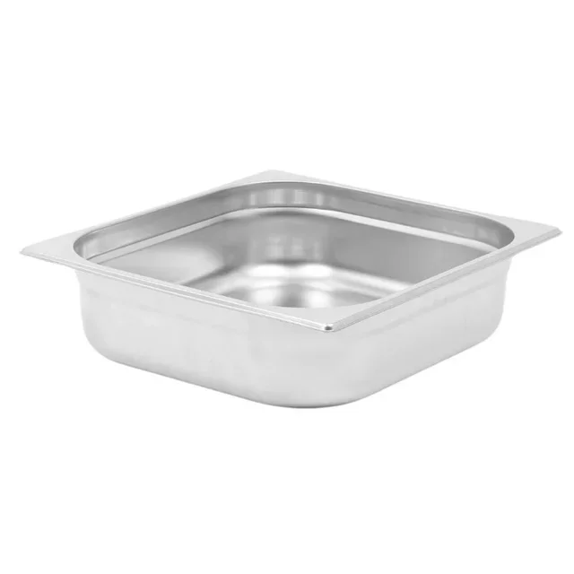 Bac Gastronorme GN 1/2 Inox - Hauteur 10 cm - Capacité 6,5 Litres