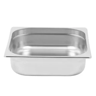 Gastronorm GN 1/2 Container Stainless Steel - Depth 10 cm - Capacity 6.5 Litres