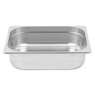 Gastronorm GN 1/2 Container Stainless Steel - Depth 10 cm - Capacity 6.5 Litres