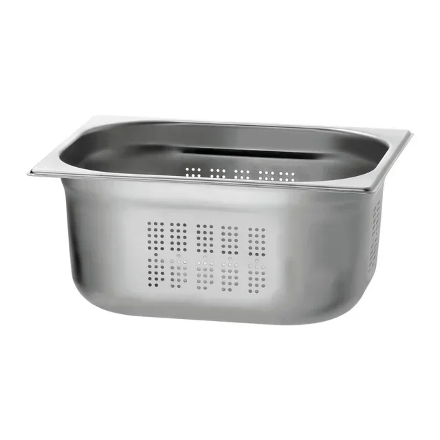 Bac Gastronorme GN 1/2 Perforé Inox 18/10 - Hauteur 150 mm - Capacité 9,5 Litres