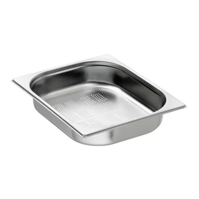 Bac Gastronorme GN 1/2 Perforé en Inox - Hauteur 65 mm - Capacité 4 Litres