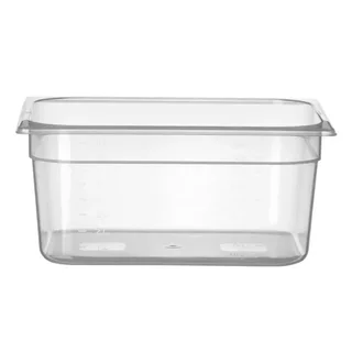 Bac Gastronorme GN 1/2 en Polypropylène Gradué - 150 mm de Profondeur - Capacité 9,5 Litres