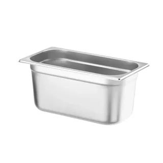 Gastronorm Container 1/3 Stainless Steel - Height 15 cm - Capacity 5.7 L