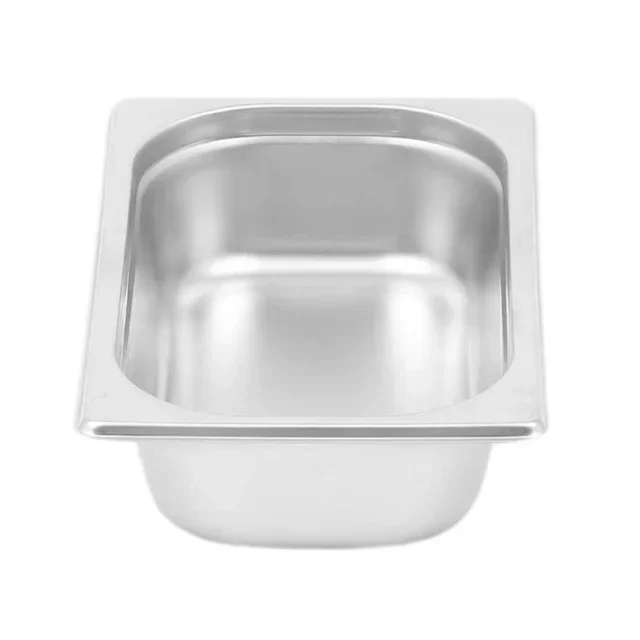 Gastronorm Container GN 1/4 Stainless Steel - Height 65 mm - Capacity 1.8 L