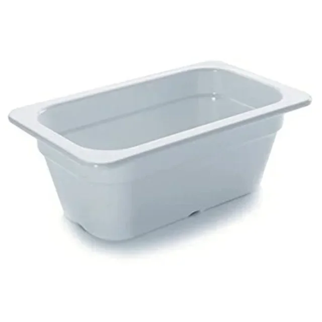 Bac Gastronorme GN 1/4 en Mélamine - Hauteur 10 cm - Capacité 2,5 Litres