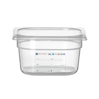 Contenitore Gastronorm GN 1/6 - Capacità 1,6 L - Altezza 10 cm