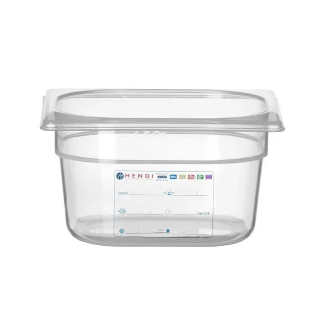 Gastronorm Container GN 1/6 - Capacity 1.6 L - Height 10 cm