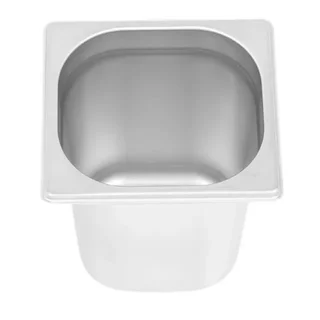 Bac Gastronorme GN 1/6 Inox - Hauteur 200 mm - Capacité 3,4 L