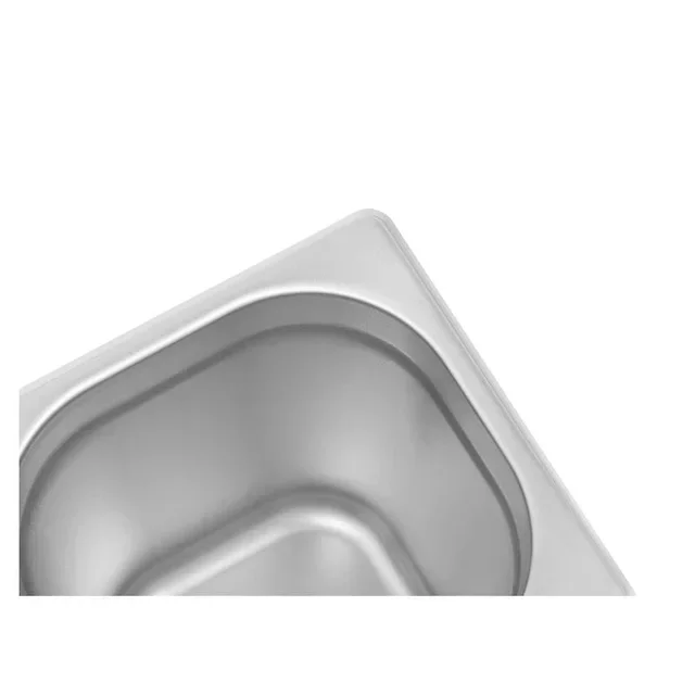 Bac Gastronorme GN 1/6 Inox - Hauteur 200 mm - Capacité 3,4 L
