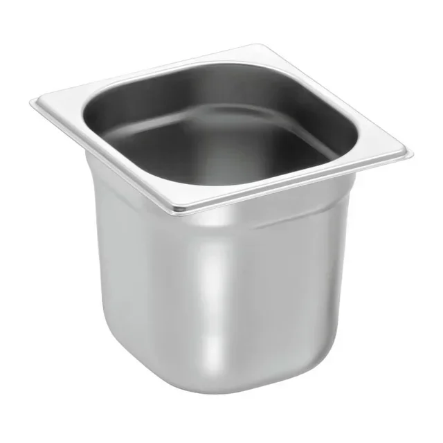 Bac Gastronorme GN 1/6 - Profondeur 15 cm - Capacité 2,4 Litres