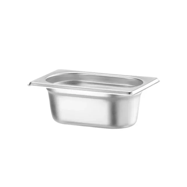 Bac Gastronorme GN 1/9 Inox - Profondeur 65 mm - Capacité 0,6 L