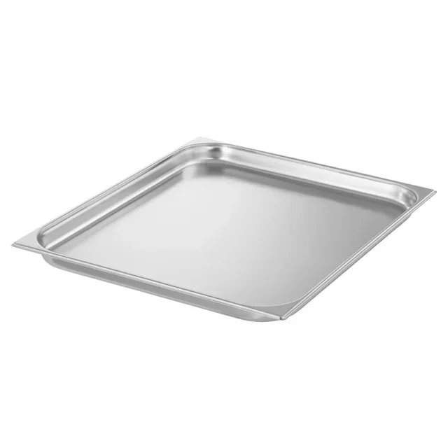 Bac Gastronorme GN 2/1 - P40 mm - Capacité 10 Litres - Inox