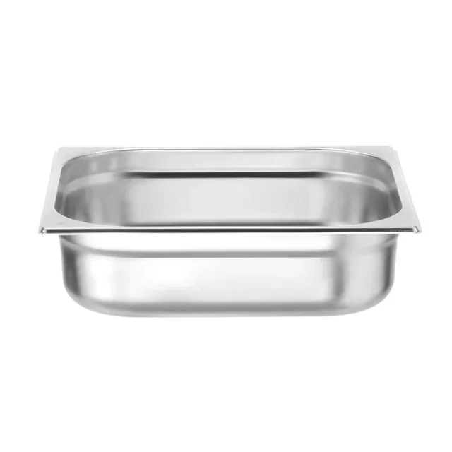 Bac Gastronorme GN 2/3 Inox - Hauteur 10 cm - Capacité 9 Litres
