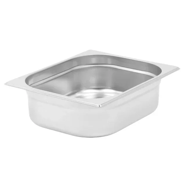 Bac Gastronorme GN 2/3 Inox - Hauteur 100 mm - Capacité 9 Litres