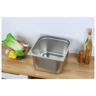 Bac Gastronorme GN 2/3 Inox - Hauteur 20 cm - Capacité 18 Litres