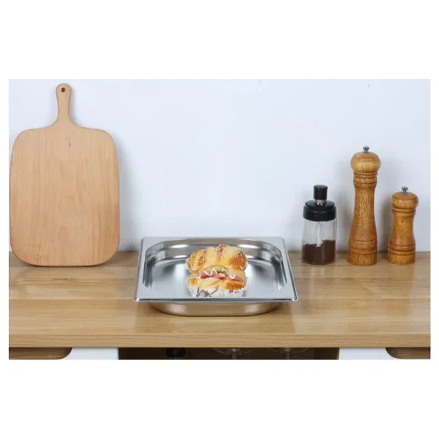 GN 2/3 Gastronorm Pan Stainless Steel - Depth 4 cm - Capacity 3 Liters