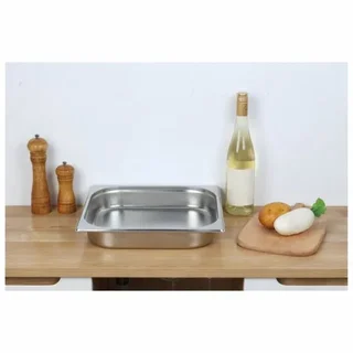 Bac Gastronorme GN 2/3 Inox - Hauteur 65 mm - Capacité 5,5 Litres