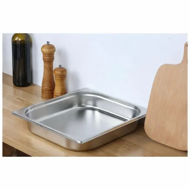 Bac Gastronorme GN 2/3 Inox - Hauteur 65 mm - Capacité 5,5 Litres