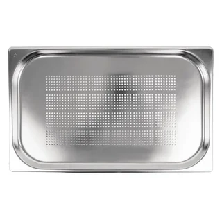 Gastronorm Container Stainless Steel Perforated GN 1/1 Depth 15 cm