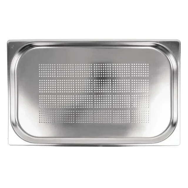 Gastronorm Container Stainless Steel Perforated GN 1/1 Depth 15 cm