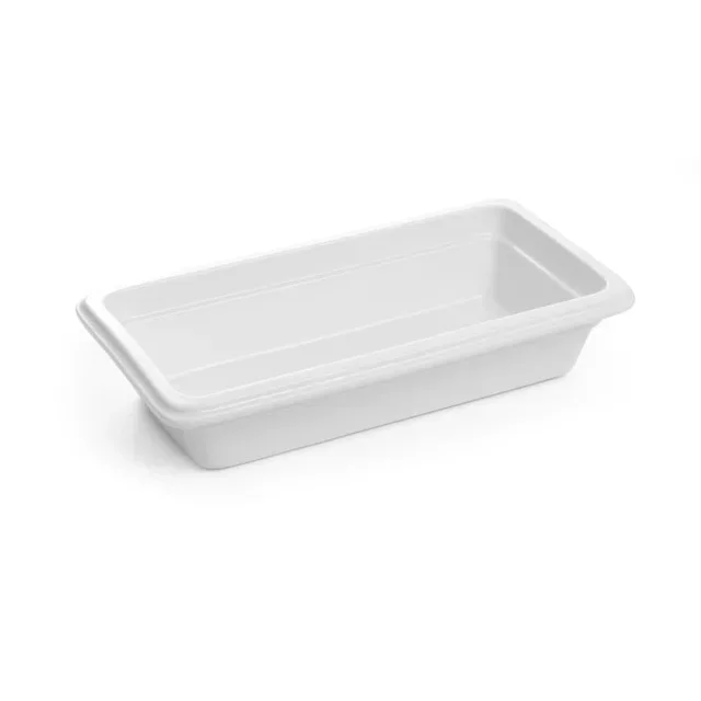 Bac Gastronorme Porcelaine Blanc - Format GN 1/3 Standard