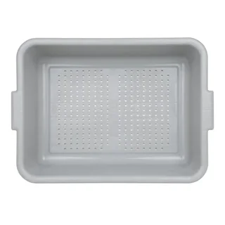 Bac Perforé Polypropylène Alimentaire - Gris