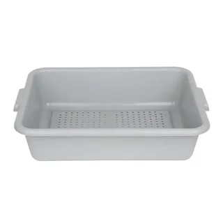 Bac Perforé Polypropylène Alimentaire - Gris