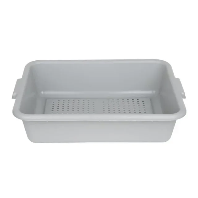 Perforated Polypropylene Food Container - Grey Color
