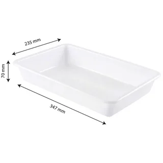 Bac Plat 3 Litres Couleur Blanc