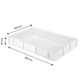 Caixa de Pão 15 Litros Branca Formato 600 x 400 mm