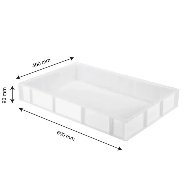 Bac de Rangement 15 Litres Blanc Format 600x400 mm