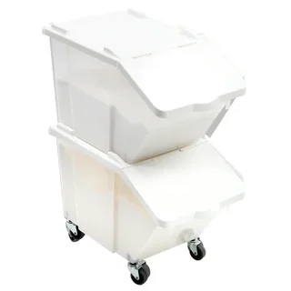 Set mit 2 Lebensmittel-Aufbewahrungsbehältern 30 Liter mit Deckel