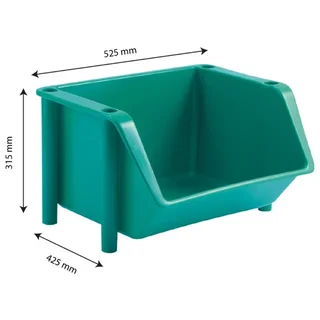 Green Food Storage Container 18 Litres - Professional Catering Supply