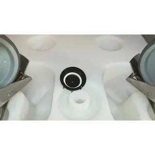 310 Liter Selbsttragender Aufbewahrungsbehälter mit Rädern Edelstahl