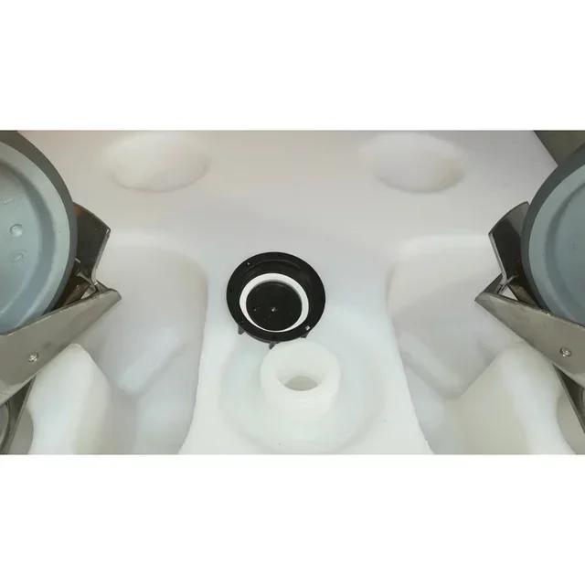 310 Liter Selbsttragender Aufbewahrungsbehälter mit Rädern Edelstahl