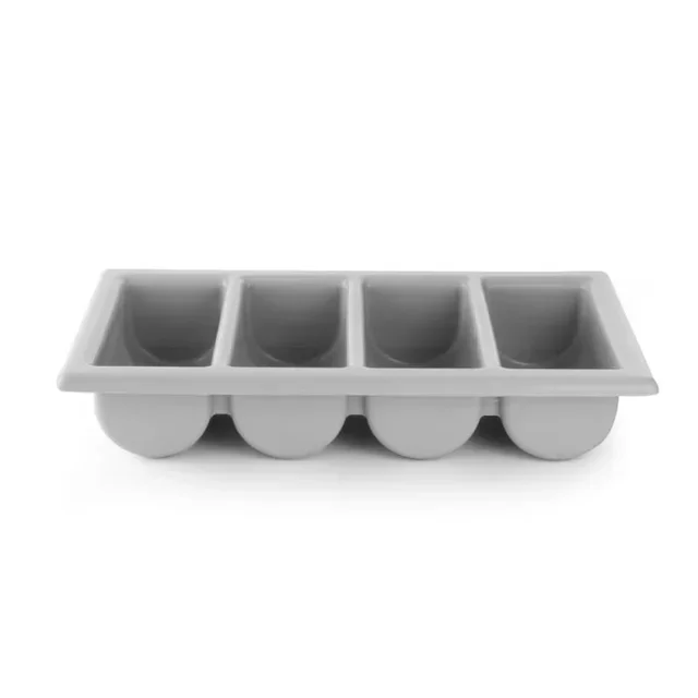 Cutlery Storage Bin Anthracite Grey 4 Separate Compartments