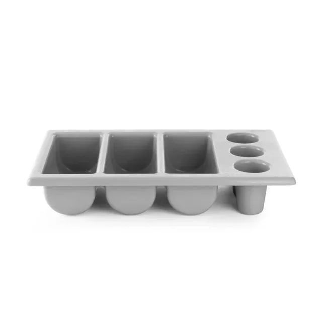 Cutlery Storage Tray 6 Compartments - Grey