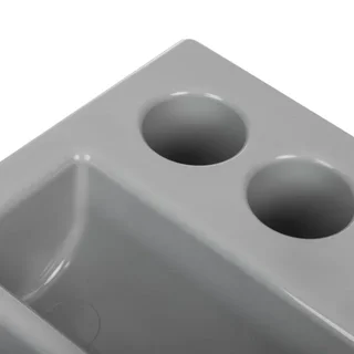 Cutlery Bin Grey 6 Compartments GN 1/1 325x530 mm