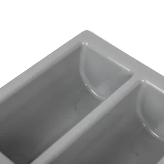 Cutlery Bin Grey 6 Compartments GN 1/1 325x530 mm