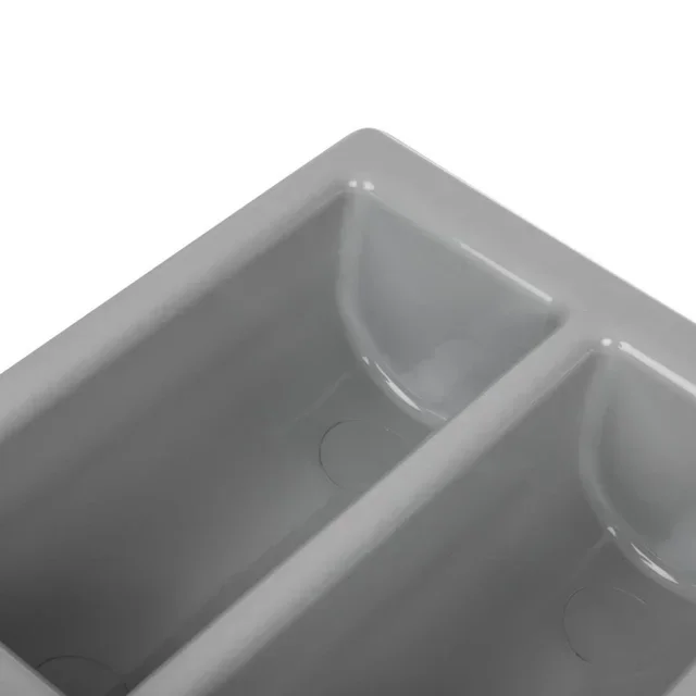 Cutlery Bin Grey 6 Compartments GN 1/1 325x530 mm
