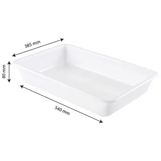 Recipiente Rectangular 10 Litros Blanco