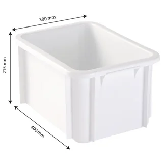 Contenedor de Almacenamiento Rectangular 15 Litros Blanco