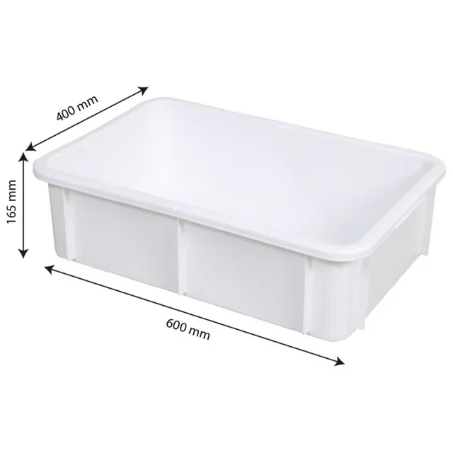 Rectangular Storage Bin 25 Litres White