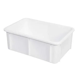 White Rectangular Storage Bin 35 Litres