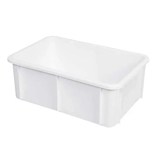 White Rectangular Storage Bin 35 Litres