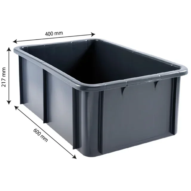 White Rectangular Storage Bin 35 Litres