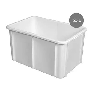 Bac de Rangement Rectangulaire 55 Litres - Blanc