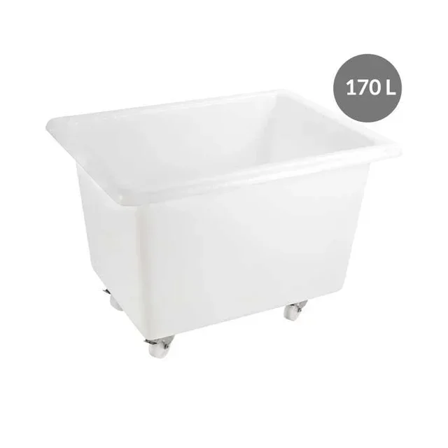 Bac de Rangement XXL sur Roulettes - 170 Litres - Blanc