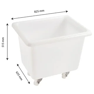 XXL Aufbewahrungsbehälter mit Rollen 170L - Weiß
